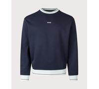 BOSS Mens We Blocks Sweatshirt - Colour: 404 Dark Blue - Size: XL