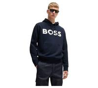 BOSS Webasic Logo Overhead Hoodie - Navy, Navy, Size L, Men Navy