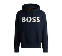 BOSS Webasic Logo Overhead Hoodie - Navy, Navy, Size M, Men Navy