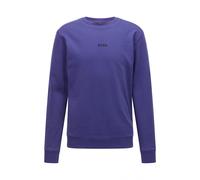BOSS Mens Weevo Chest Logo Relaxed Fit Sweatshirt, Purple Jumper MEDIUM PURPLE L