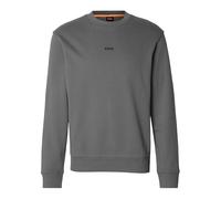 BOSS Mens Wesmallcrew Sweatshirt, Open Grey, M UK