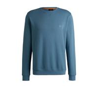 BOSS Mens Westart Cotton-Terry Regular-fit Sweatshirt with Logo Patch