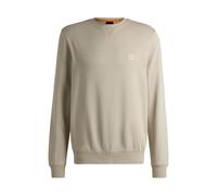 BOSS Mens Westart Cotton-terry regular-fit sweatshirt with logo patch