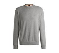 BOSS Mens Westart Cotton-terry regular-fit sweatshirt with logo patch