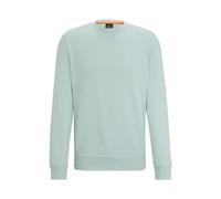 BOSS Mens Westart Cotton-terry relaxed-fit sweatshirt with logo patch