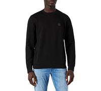 BOSS Orange Westart Mens Crew Neck Sweatshirt With Logo Patch NOS - Black 001 - Black 001 - L