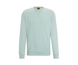 BOSS Mens Westart Cotton-terry relaxed-fit sweatshirt with logo patch
