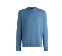 BOSS Mens Westart Crew Sweatshirt Premium Cotton Long Sleeve Open Blue S
