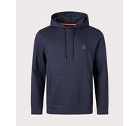 Boss Mens Logo Patch Hoodie Navy M