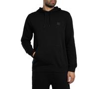 BOSS Hoodie Aus Baumwoll-terry Mit Logo-aufnäher Black