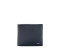 BOSS Mens Zair 4 cc Coin Logo-Lettering Billfold Wallet in Structured Leather