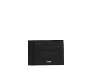BOSS Mens Zair M Card Holder with Monogram Pattern