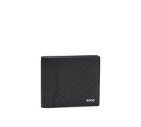 BOSS Mens Zair M Structured Folding Wallet with Monogram Pattern