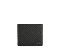 BOSS Mens Zair ML Monogram-Structure Wallet with Logo Trim