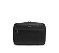 BOSS Mens Zair MN Monogram washbag with foil-Embossed Logo Size One Size