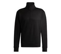 BOSS Mens Ze Courduroy Logo-Detail Zip-Neck Sweatshirt in Cotton Fleece