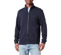 BOSS Mens Zestart Cotton-terry zip-up jacket with logo badge
