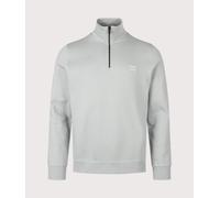 BOSS Mens Zetrust Quarter Zip Sweatshirt - Colour: 084 Open Grey - Size: XL