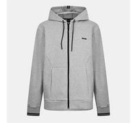 Boss Mens Zip Hoodie, Advanced Stretch in Silver - Size 2XL
