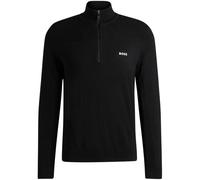 Boss Mens Zip Neck Regular PulloverS Black GT30888