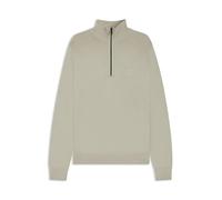 BOSS Zip-neck sweater in cotton and cashmere - Style Kanobix_S, 50527585 Natural S