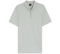 Boss Mens Zip Polo in Silver - Size Large