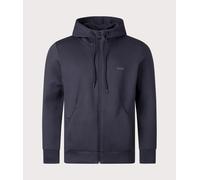 BOSS Green Saggy Mens Stretch Cotton Zip-Up Hoodie with Logo Print NOS - Dark Blue - Size X-Large