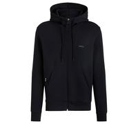 BOSS Green Saggy Mens Stretch Cotton Zip-Up Hoodie with Logo Print NOS - Dark Blue - Size X-Large