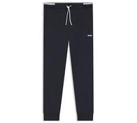 BOSS Men's Zone Jogging Bottoms Cotton Blend with Stripes, Dark Blue, 4XL