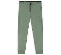 BOSS Men's Zone Jogging Bottoms Cotton Blend with Stripes, Open Green, XL