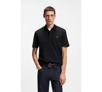 BOSS Mercerised-cotton polo shirt with Double B monogram - Style C-Parris 01, 50555829 Dark Blue M