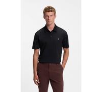BOSS Mercerised-cotton polo shirt with Double B monogram - Style C-Parris 01, 50555829 Dark Blue S