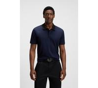 BOSS Mercerised-cotton polo shirt with geometric jacquard - Style C-Parlay 212, 50543885 Dark Blue XXXL