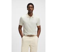 BOSS Mercerised-cotton polo shirt with geometric jacquard - Style C-Parlay 212, 50543885 Natural M