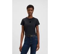 BOSS Mercerised-cotton T-shirt with Double B monogram - Style Eventsa6, 50534800 Dark Blue S