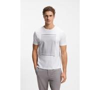 Boss Print 10276314 Short Sleeve T-shirt White S Men