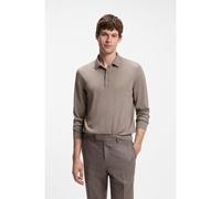 BOSS Merino-wool polo sweater - Style H-Lancione, 50565503 Light Brown XL