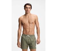BOSS Micro-print swim shorts with logo badge - Style Vibe, 50518968 Green S