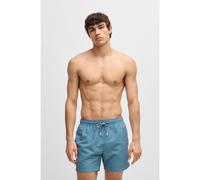 BOSS Micro-print swim shorts with logo badge - Style Vibe, 50518968 Light Blue L