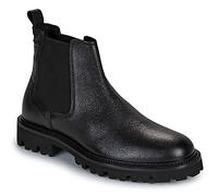 BOSS Mens Julyo Cheb Chelsea boots in grained leather with lug sole Size 8