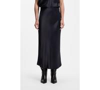 BOSS Midi-length A-line skirt in a shiny fabric - Style Vesatie3, 50541819 Dark Blue 10