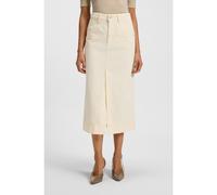 BOSS Midi-length skirt in off-white rigid denim - Style SEMAIRE, 50542546 Natural 8