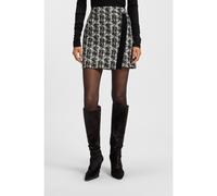 BOSS Mini skirt in patterned feather tweed - Style Voloria, 50548101 White / Black 4