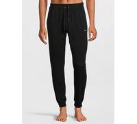 BOSS Mens Mix&Match Pants Embroidered-Logo Tracksuit Bottoms in Stretch Cotton Black
