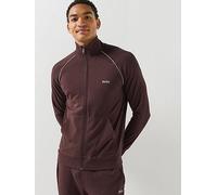 BOSS Mix & Match Loungewear Track Top, Brown, Size 2Xl, Men Brown