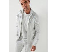 BOSS Mix & Match Loungewear Track Top, Light Grey, Size Xl, Men Light Grey