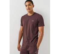 BOSS Logo-embroidered T-shirt in stretch cotton - Style Mix&Match T-Shirt R, 50515312 Dark Brown XL