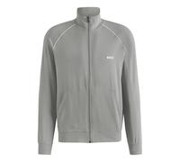 Men's BOSS Mix & Match Track Top Jacket Light Pastel Grey - Size: M