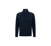 BOSS Mix & Match Zip-Thru Loungewear Track Jacket, Navy - Small