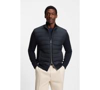 BOSS Mixed-material jacket with padded front - Style H-Hernesto, 50549991 Dark Blue L